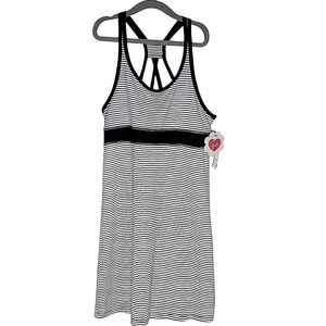 Black and White Striped Athletic Dress Gracie by Soybu Girls XL‎